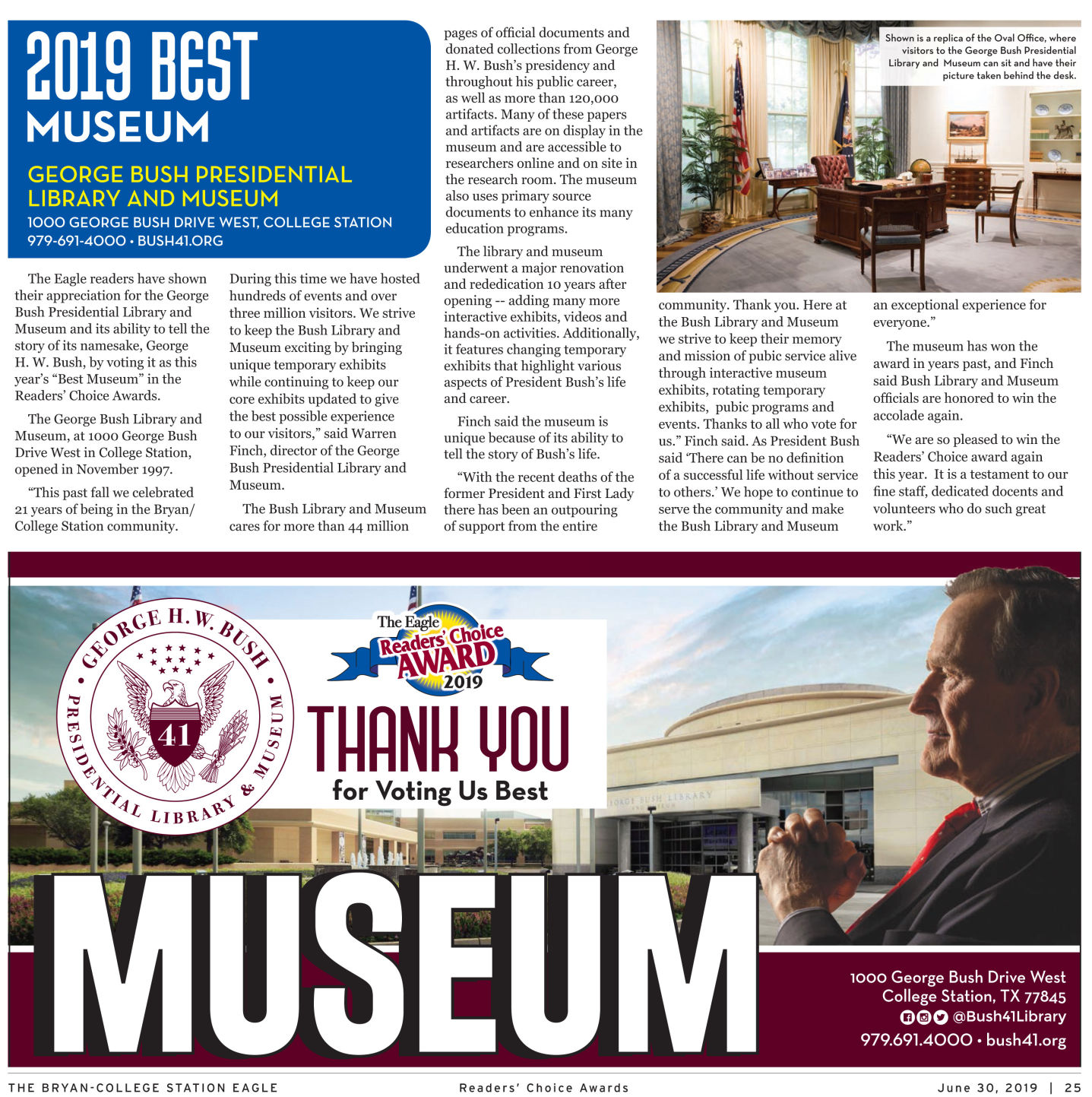 The Eagle Readers' Choice Award 2019